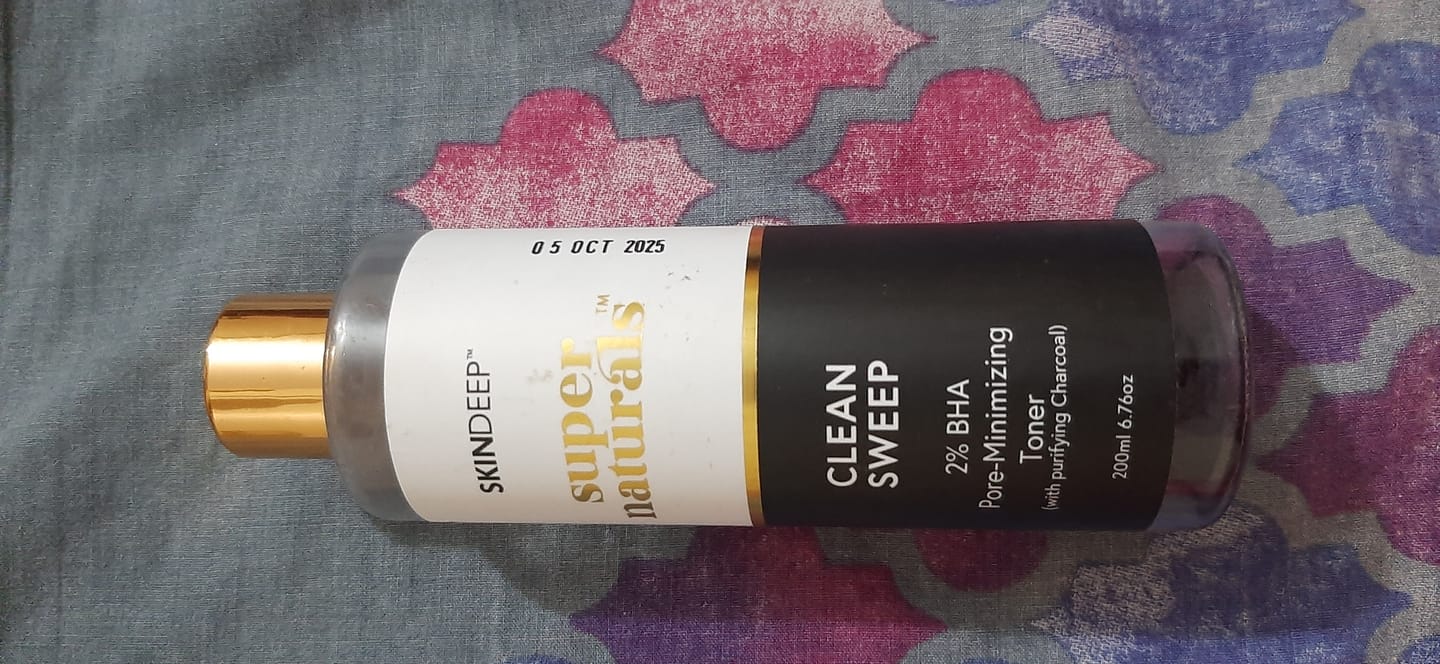 Customer photo review of CLEAN SWEEP - 2% BHA Pore-Minimizing Toner (w/ purifying Charcoal)