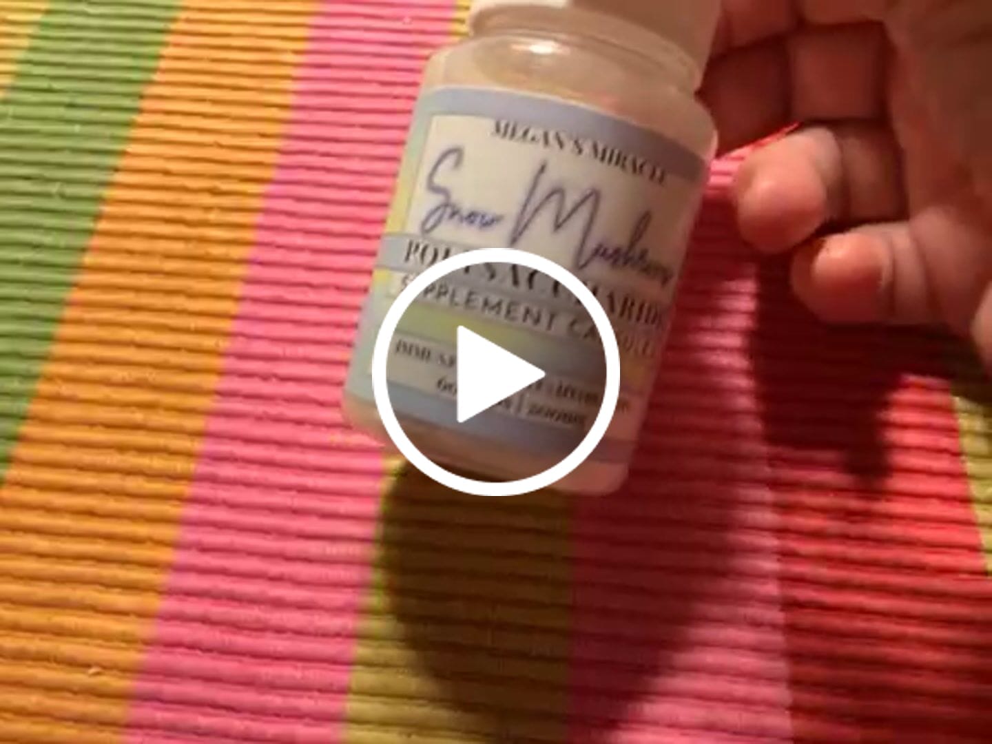 Customer video review of Snow Mushroom Polysaccharide Capsules