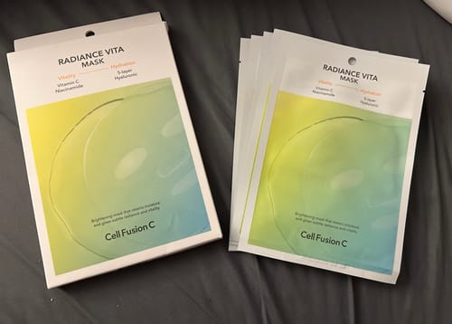 Customer photo review of [Cell Fusion C] Radiance Vita Masks (5 sheets)