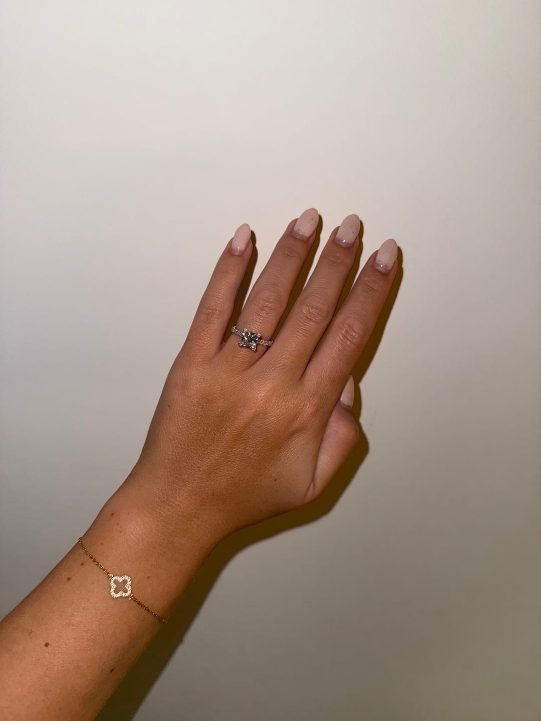 Customer photo review of Pavé Clover Bracelet