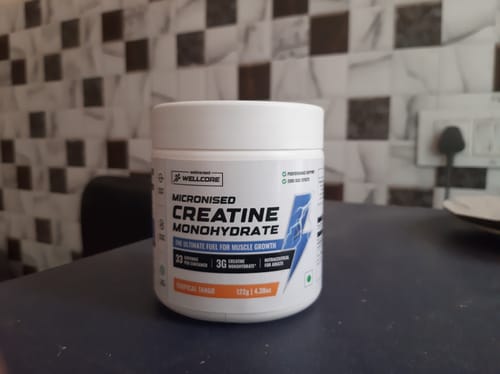 Customer photo review of Wellcore - Pure Micronised Creatine Monohydrate (122g, 33 Servings) Tropical Tango