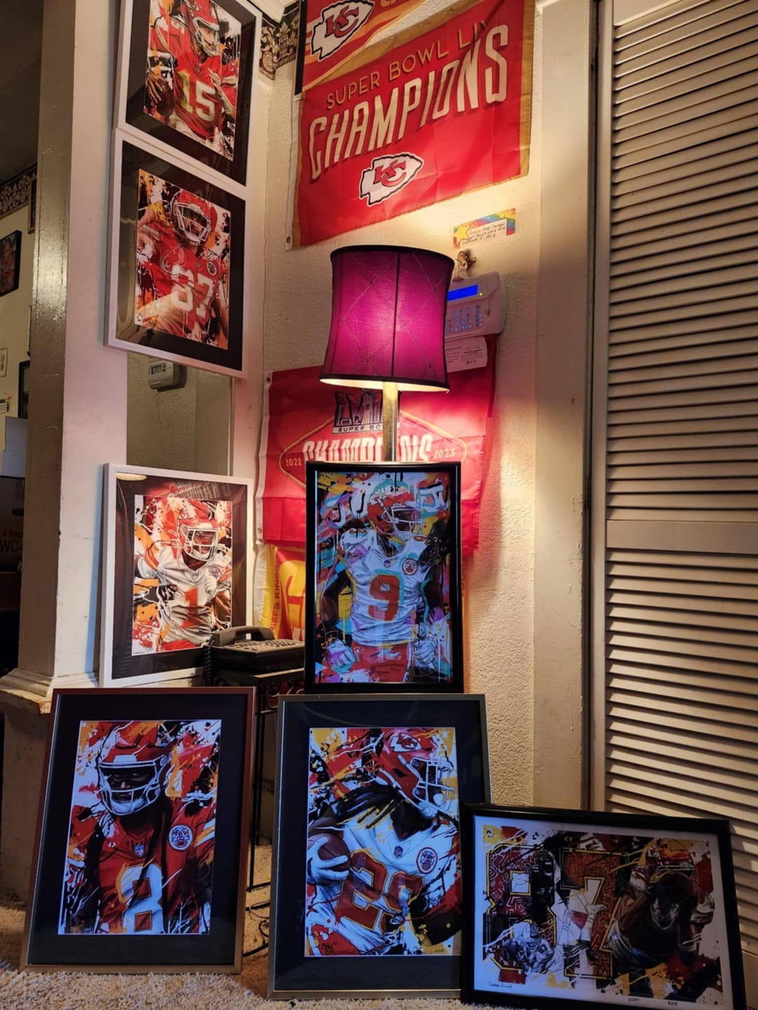 Customer photo review of Their Flowers Series #15 - Mahomes - Original Painting