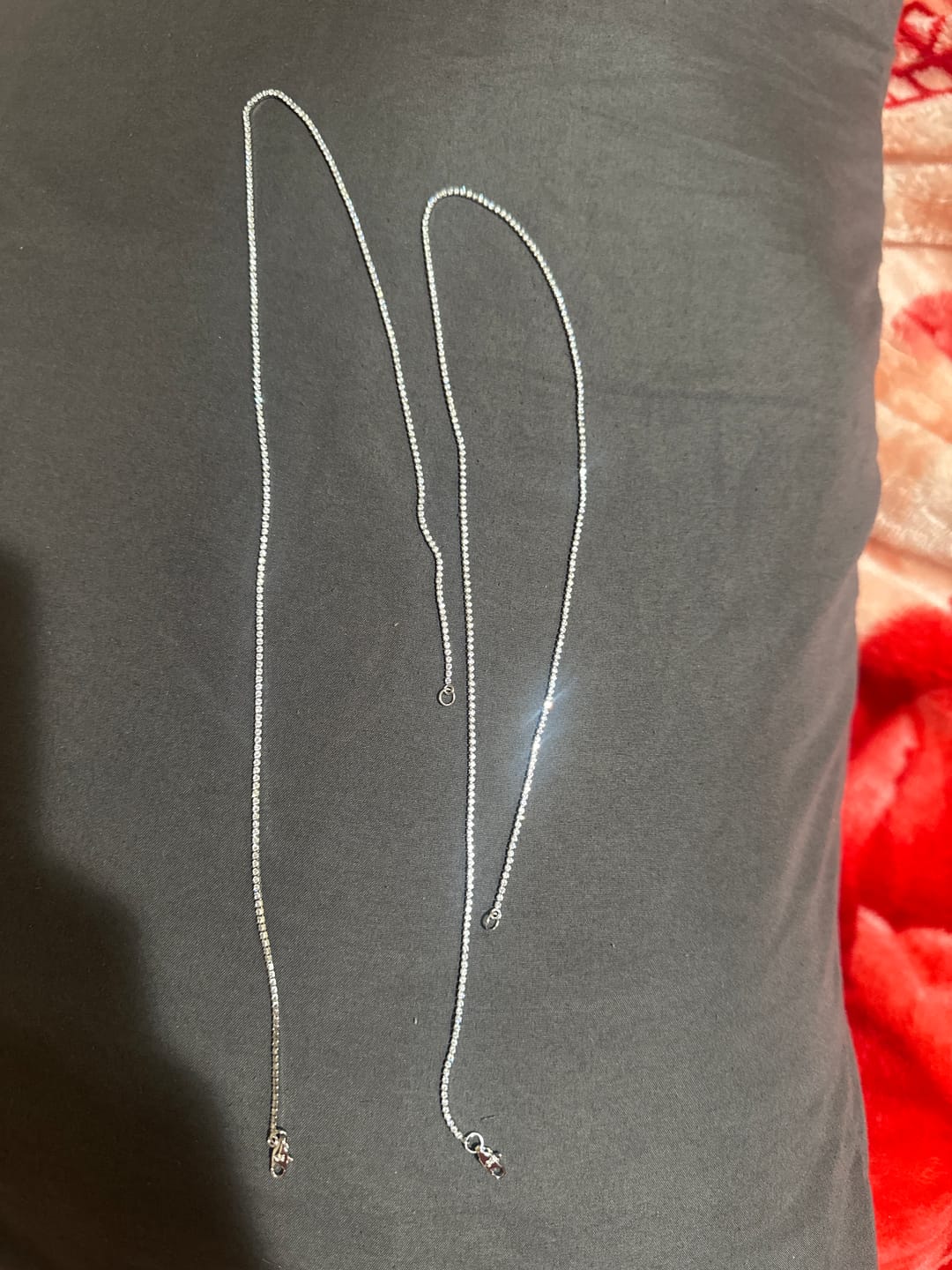 Customer photo review of Moissanite Micro Tennis Chain - 925 Silver - D Colour - VVS1