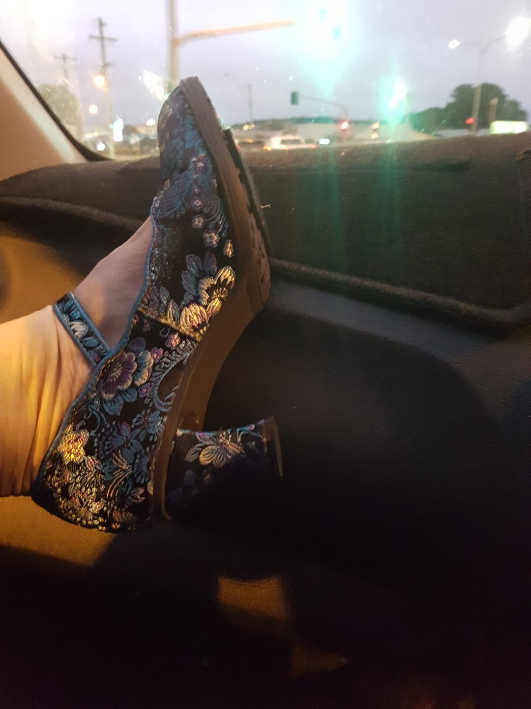 Customer photo review of Retro Handmade Embroidered Pumps