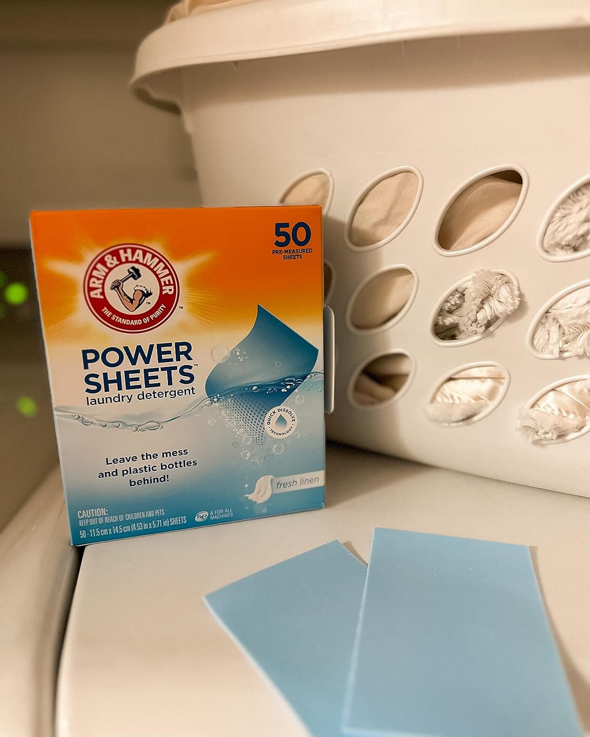 Customer photo review of Eco Laundry Detergent Sheets