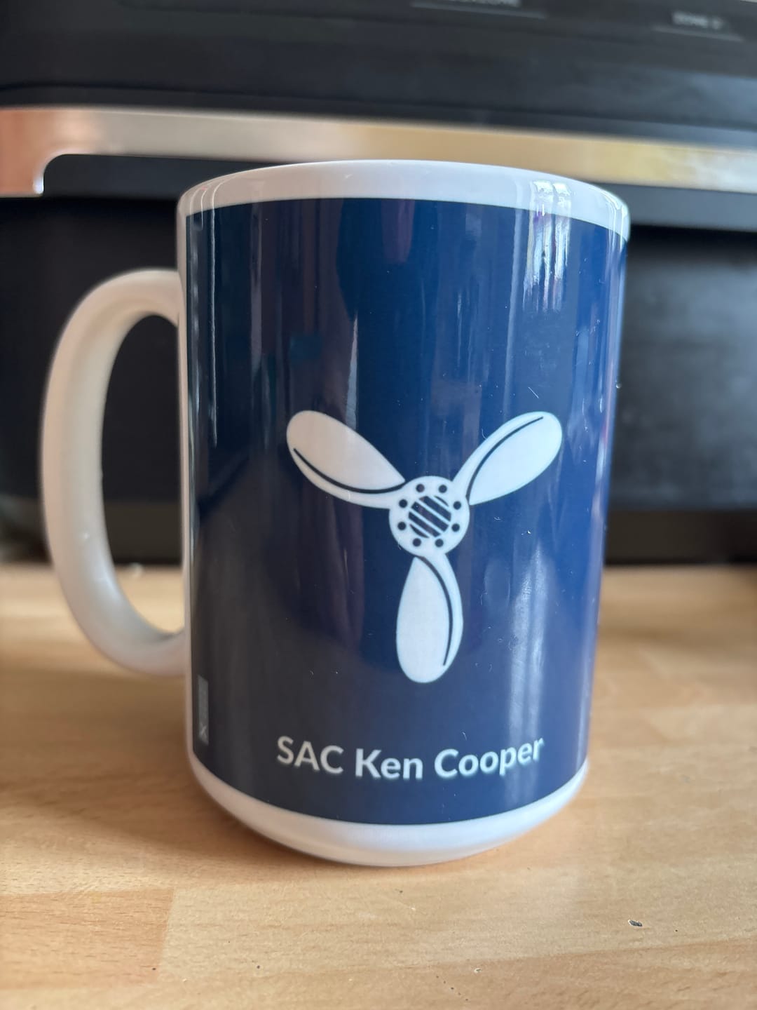 Customer photo review of Personalised RAF Ranks Mug