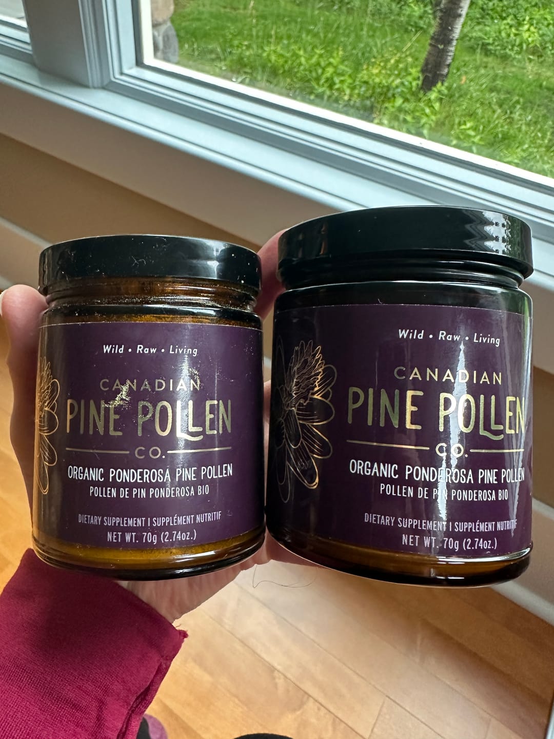 Customer photo review of Wild Ponderosa Pine Pollen Powder -  Certified Organic (70g-2.5oz)