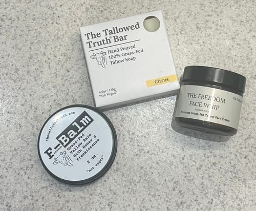 Customer photo review of F-Balm - Premium Anti-aging Tallow Balm - 2 oz.