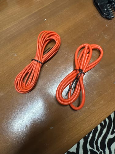 Customer photo review of Electrical Wire Red Black Heat Resistant Silicone Cable 24 22 20 18 16 14 12 10 8 6 4 awg gauge for Car Auto Battery