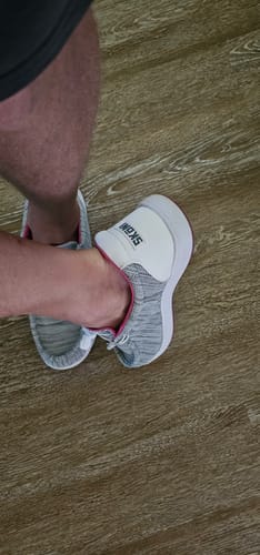 Customer photo review of SKŌNI Men's Golf Shoe - Grey/Pink