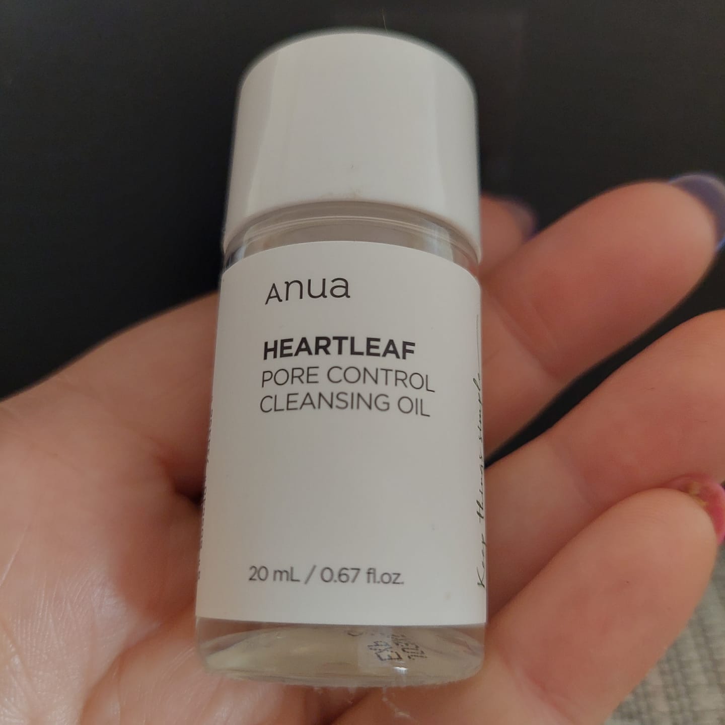 Customer photo review of Hidrofīlā eļļa dziļai poru attīrīšanai Anua Heartleaf Pore Control Cleansing Oil