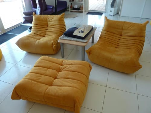 Customer photo review of Togo Fireside Chair with Foot Stool - Set of Two