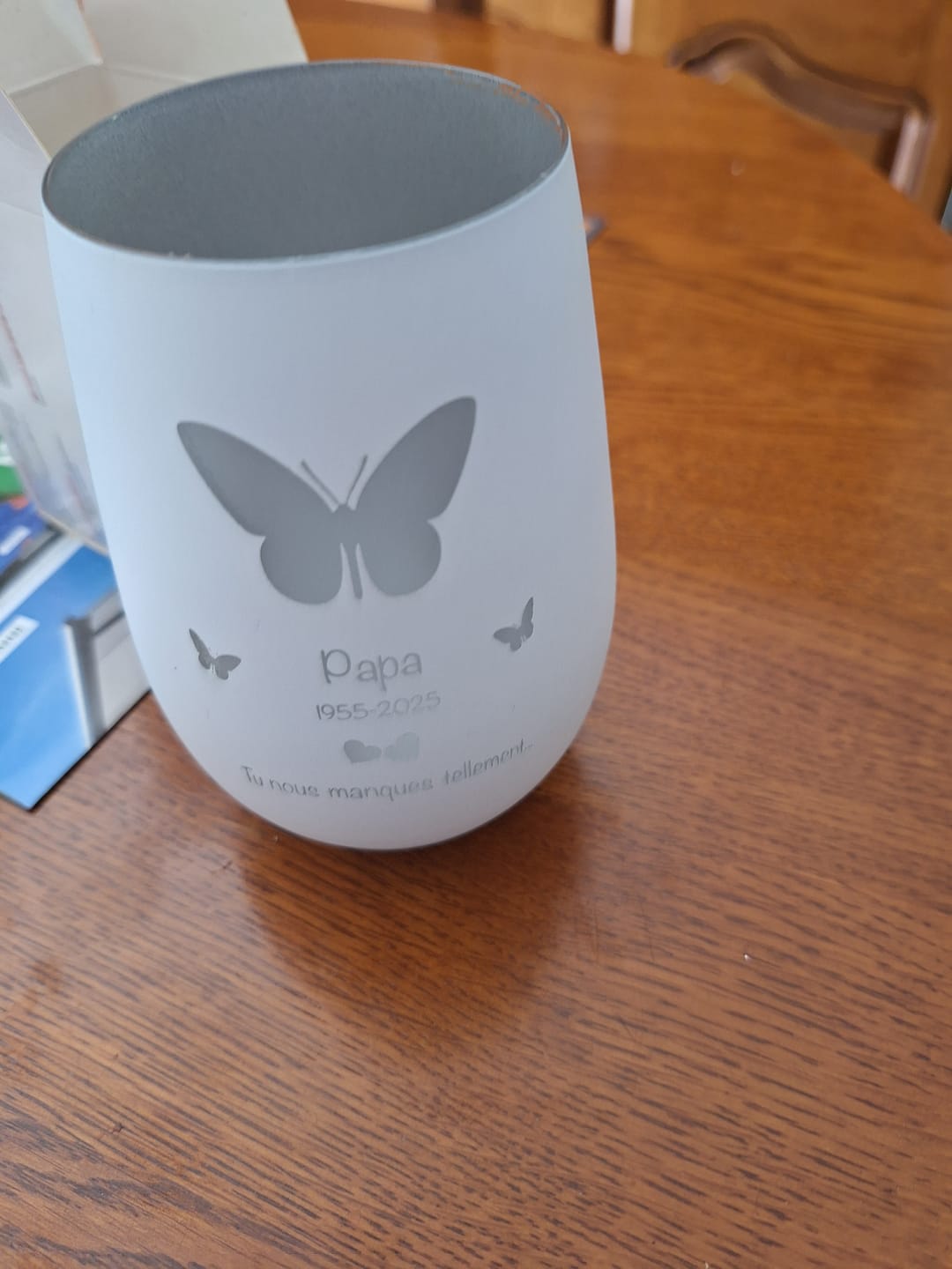 Customer photo review of Tu nous manques... - Deuil-Photophore