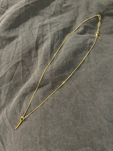 Customer photo review of Totem Necklace - Gold