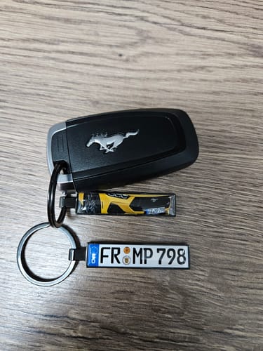 Customer photo review of Kennzeichen Schlüsselanhänger Mini Nummernschild Metall
