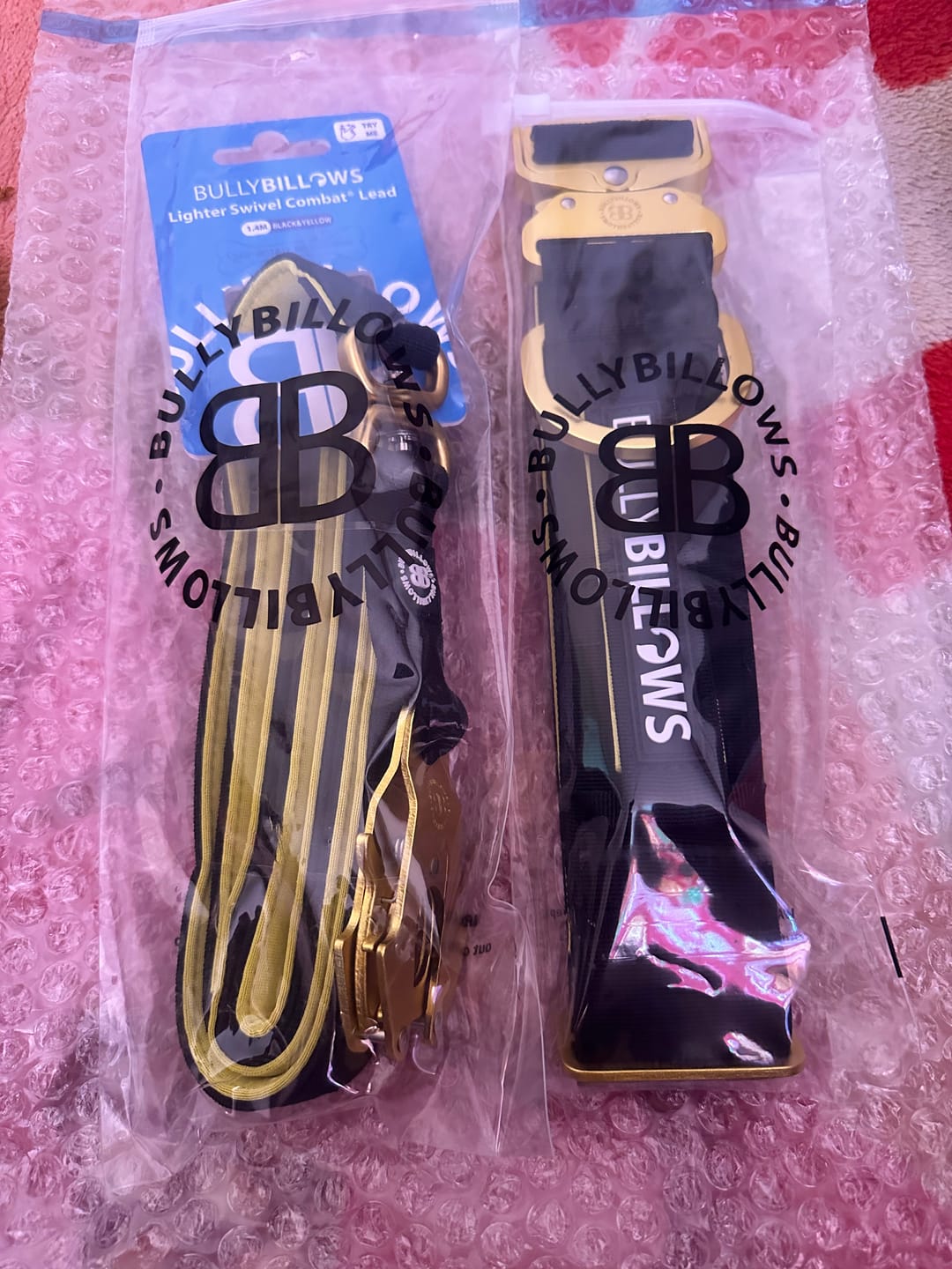Customer photo review of 5cm Lighter Combat® Collar | With Handle Secure Clip - Black x Yellow