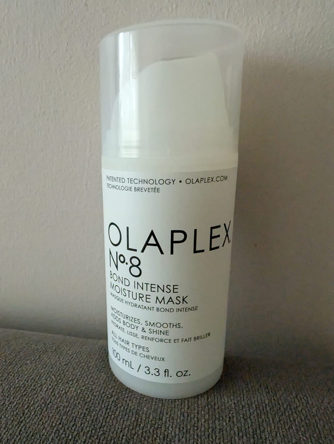 Customer photo review of Mitrinoša maska matu atjaunošanai Olaplex No.8 Bond Intense Moisture Mask