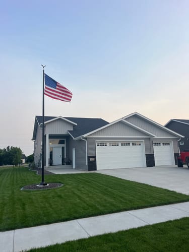 Customer photo review of Heavy Duty American Flag - Outdoor Nylon - Made In USA
