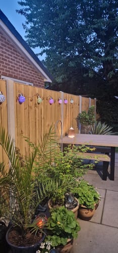 Customer photo review of Outdoor Table | Garden Table and Bench