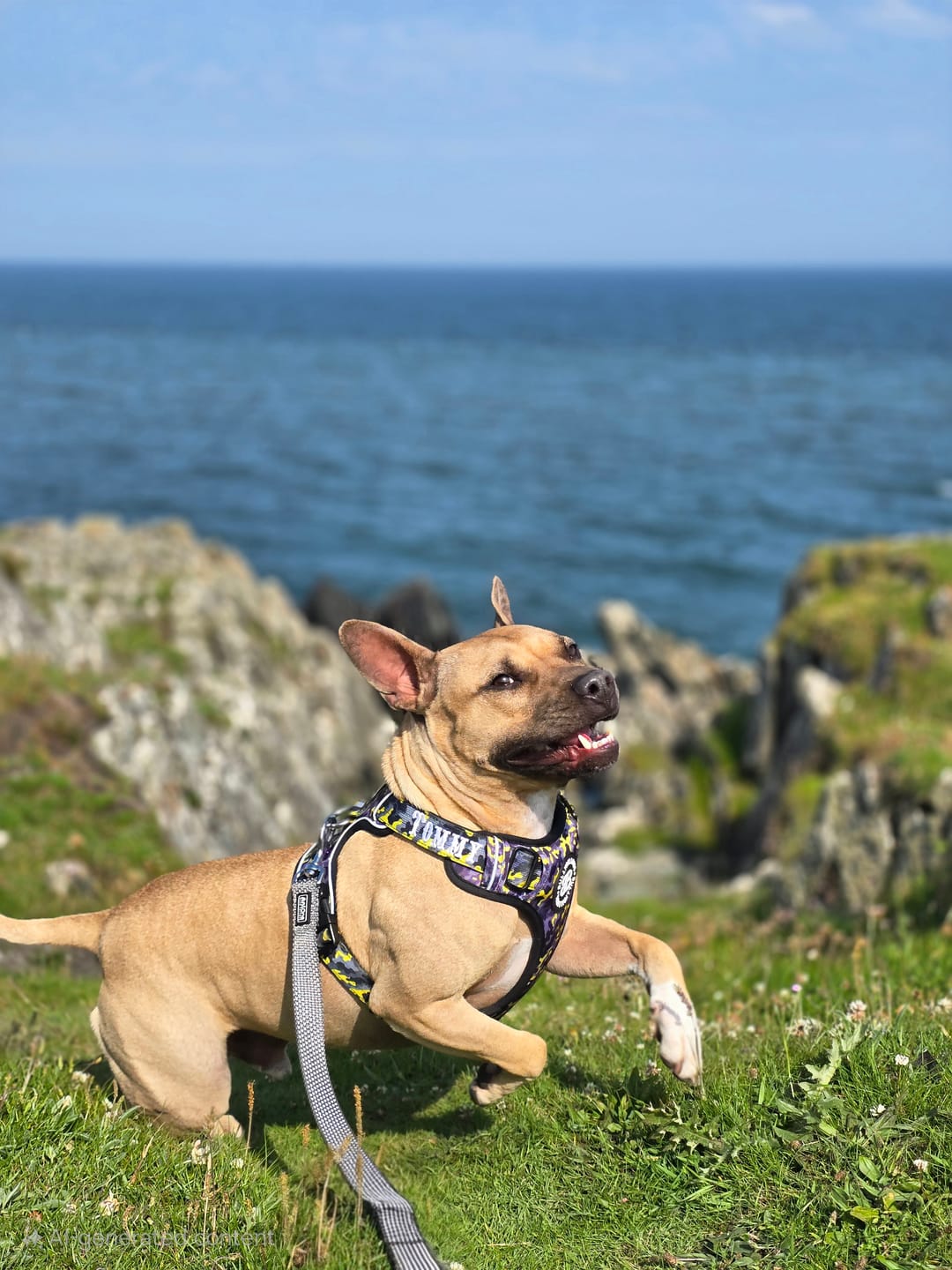 Customer photo review of Comfort Premium Harness | Non Restrictive - Lightning