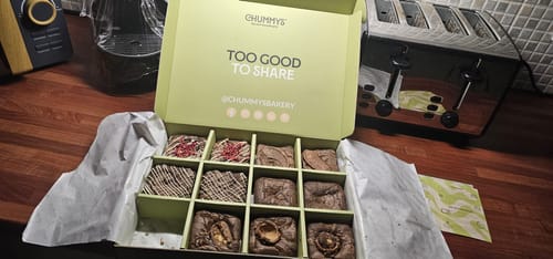 Customer photo review of Mixed Box of Postal Brownies Delivered To Your Door