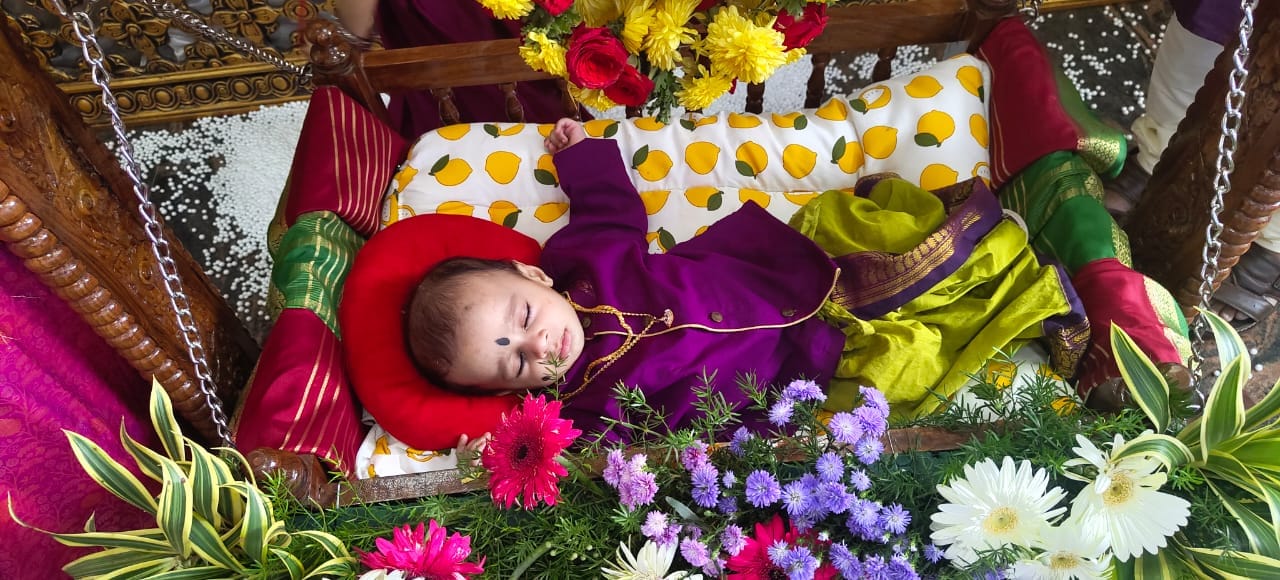 Customer photo review of Green and wine kurta dhoti baby boy ethnic wear