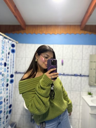 Customer photo review of SWEATER LINA PISTACHO (PREVENTA 2)