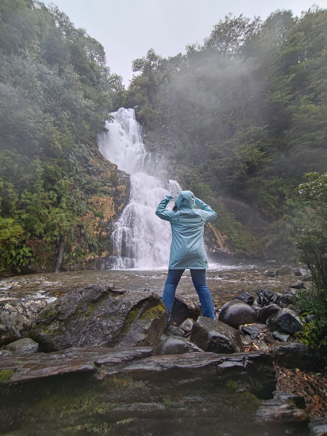 Customer photo review of Impermeable Raincoat Mujer