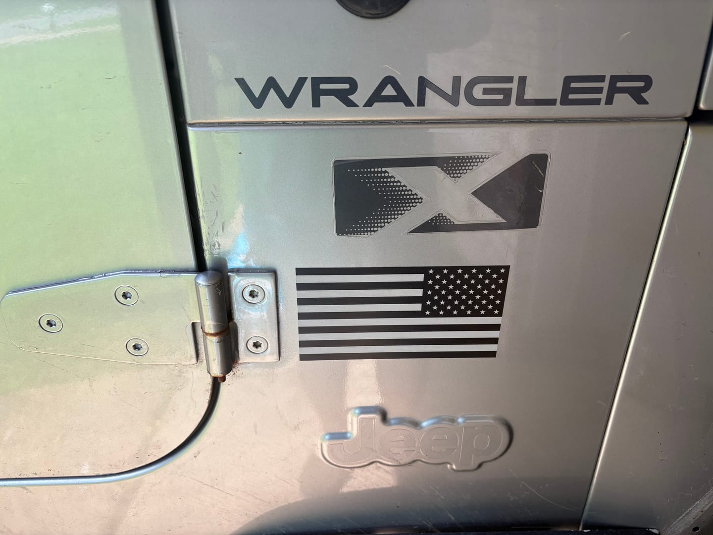 Customer photo review of American Flag Sticker 6" x 3" | Set of 2