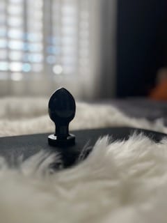 Customer photo review of Black Obsidian Butt Plug