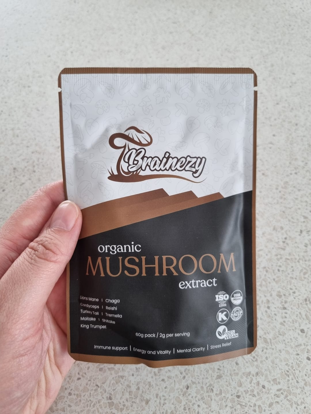 Customer photo review of Brainezy 9in1 Daily Wellness Mushroom Secret- 30 Servings