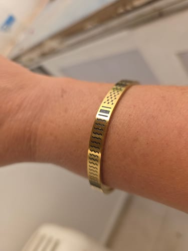 Customer photo review of Keffiyeh Cuff