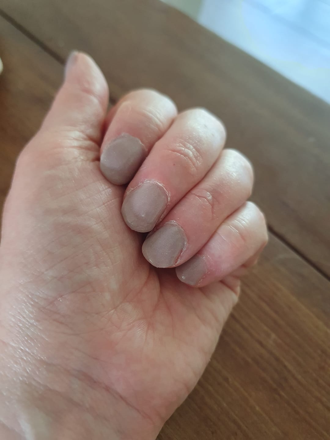 Customer photo review of Autumn Tea Gold Dipping Powder
