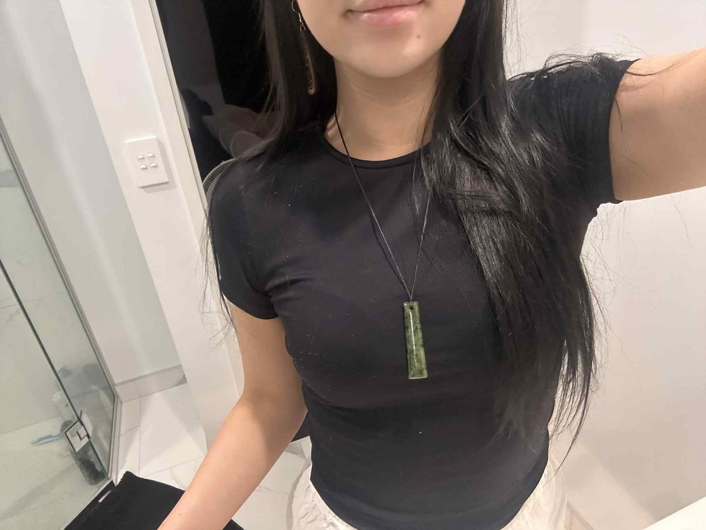 Customer photo review of Pounamu Toki Pendant Medium