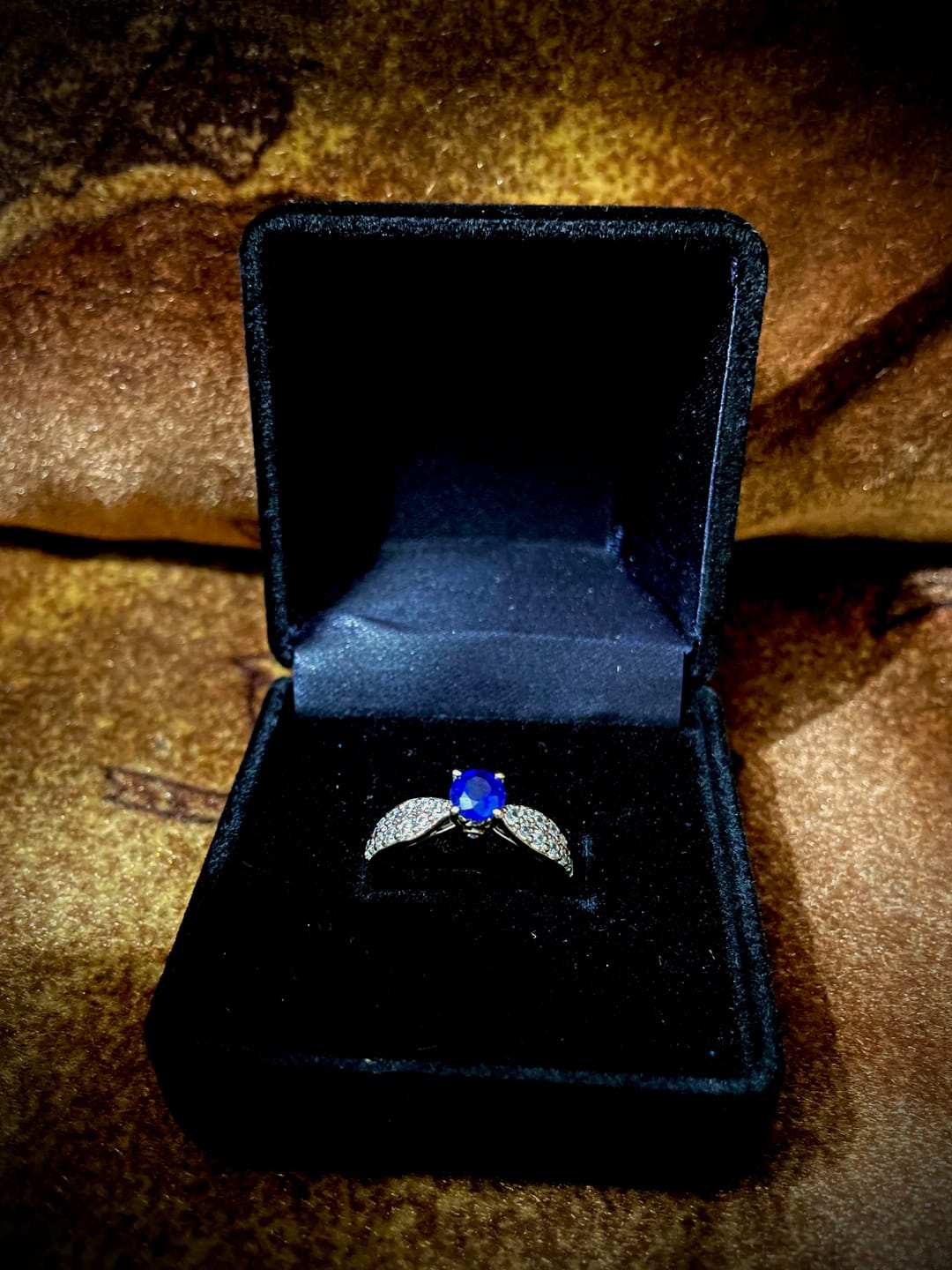 Customer photo review of SERENE SAPPHIRE RING