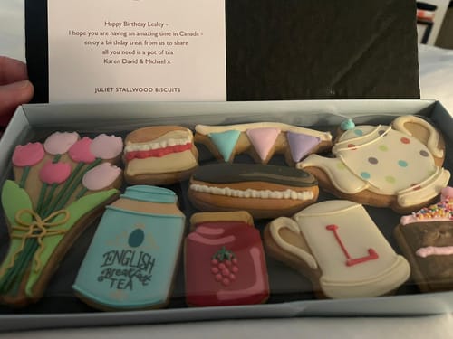 Customer photo review of Afternoon Tea Biscuit Box