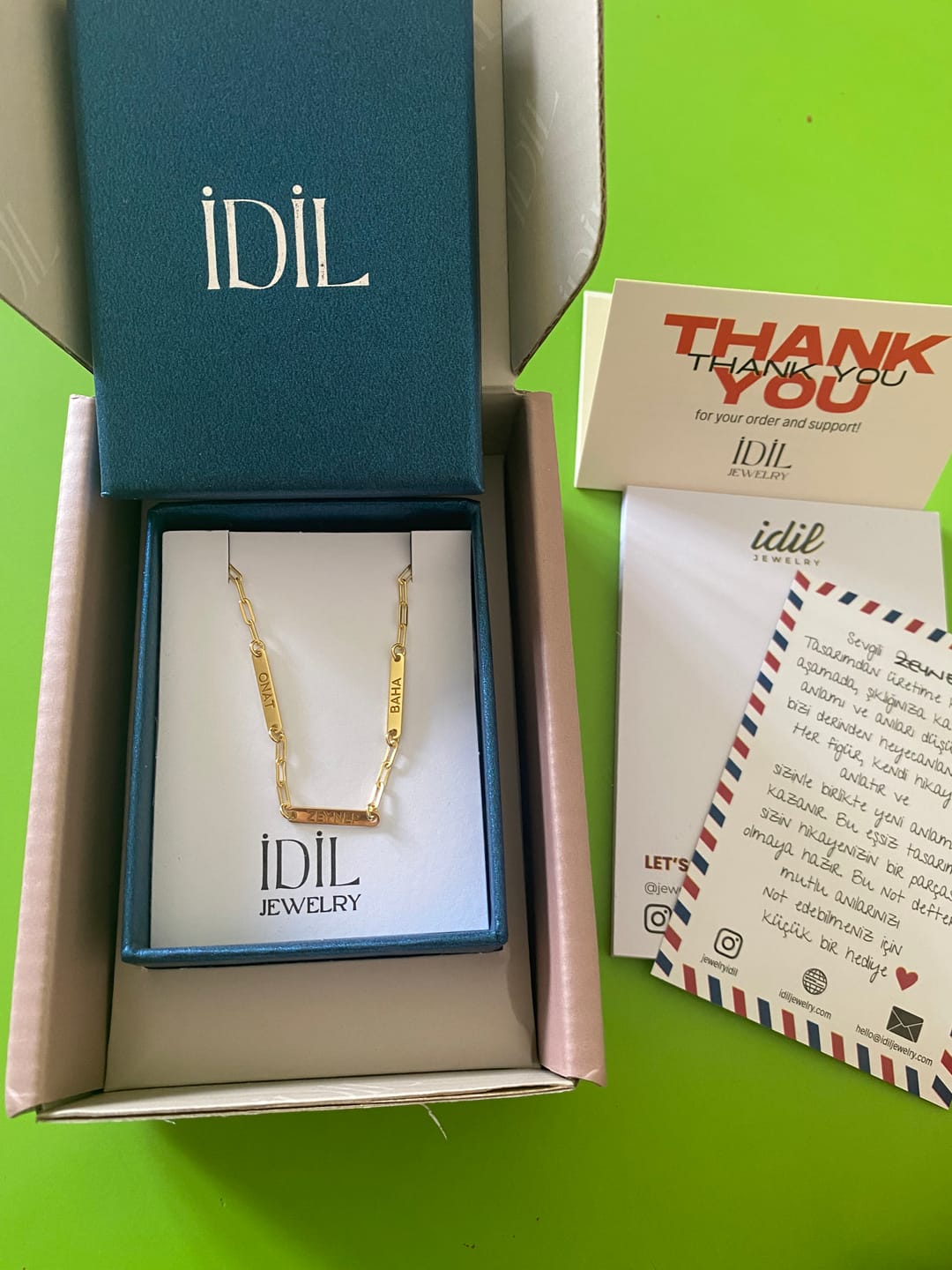 Customer photo review of Moments Kolye