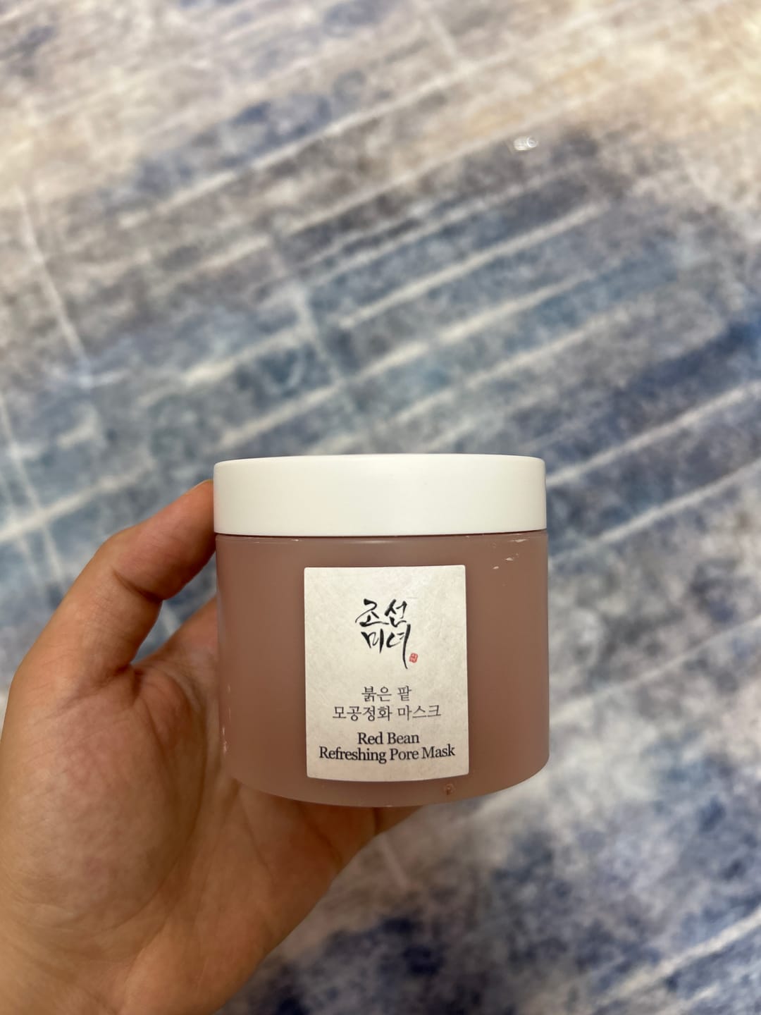Customer photo review of قناع الفاصوليا الحمراء لتنقية المسام من بيوتي أوف جوسون - 140مل