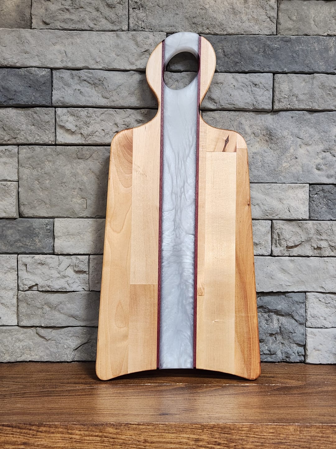 Customer photo review of 18x8.5x1" Amoeba Charcuterie Board Silicone Mold - Small Serving Board Mold