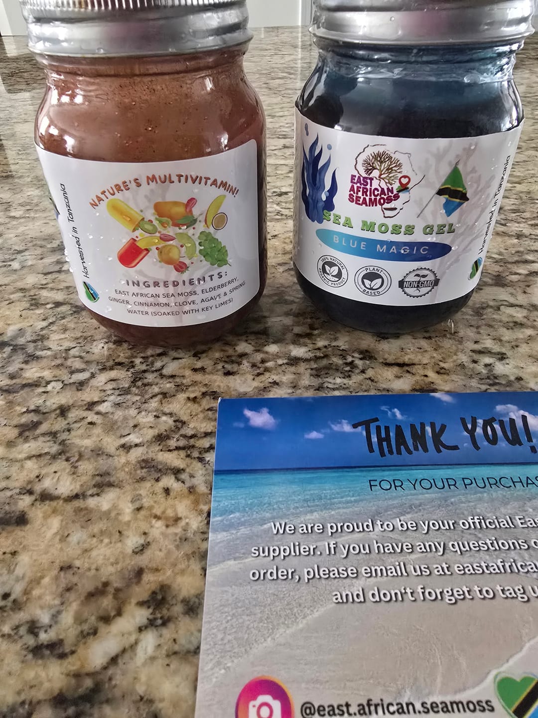 Customer photo review of ELDERBERRY GINGER East African Sea Moss Gel (flavored)