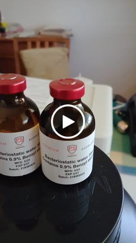 Customer video review of Bacteriostatic Water