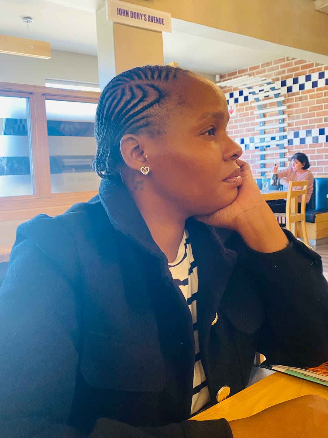 Customer photo review of Silver Thando Studs