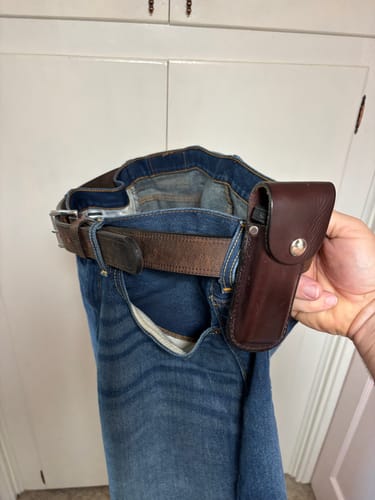 Customer photo review of Montana Bison Belt - 1.5" - Double Layer