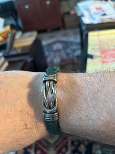 Customer photo review of Trinity Green Men's Bracelet