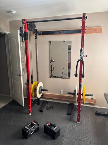 Customer photo review of CHEETAH™ Wall Mounted Folding Power Rack Functional Trainer