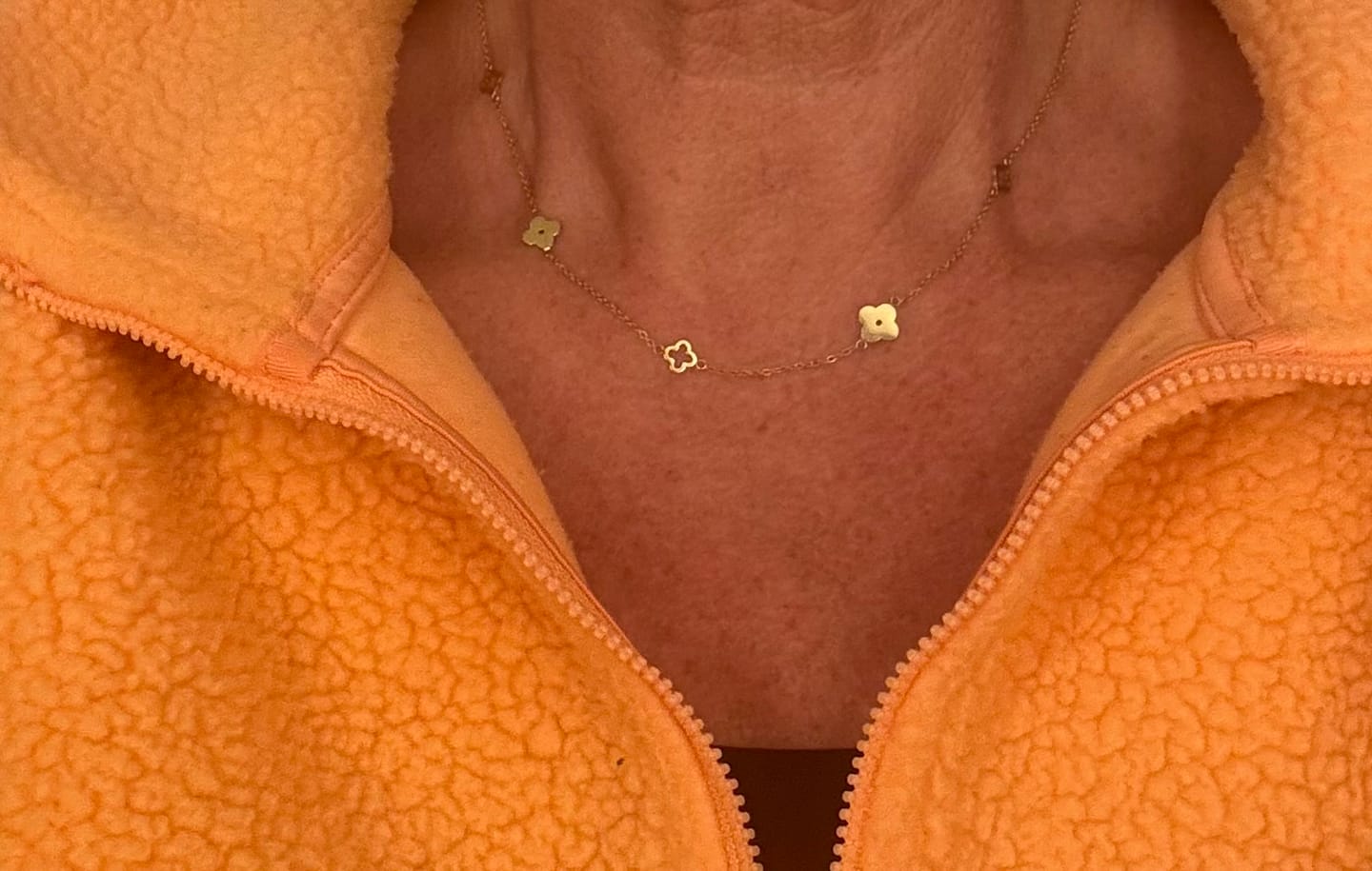 Customer photo review of Multi Clover Necklace