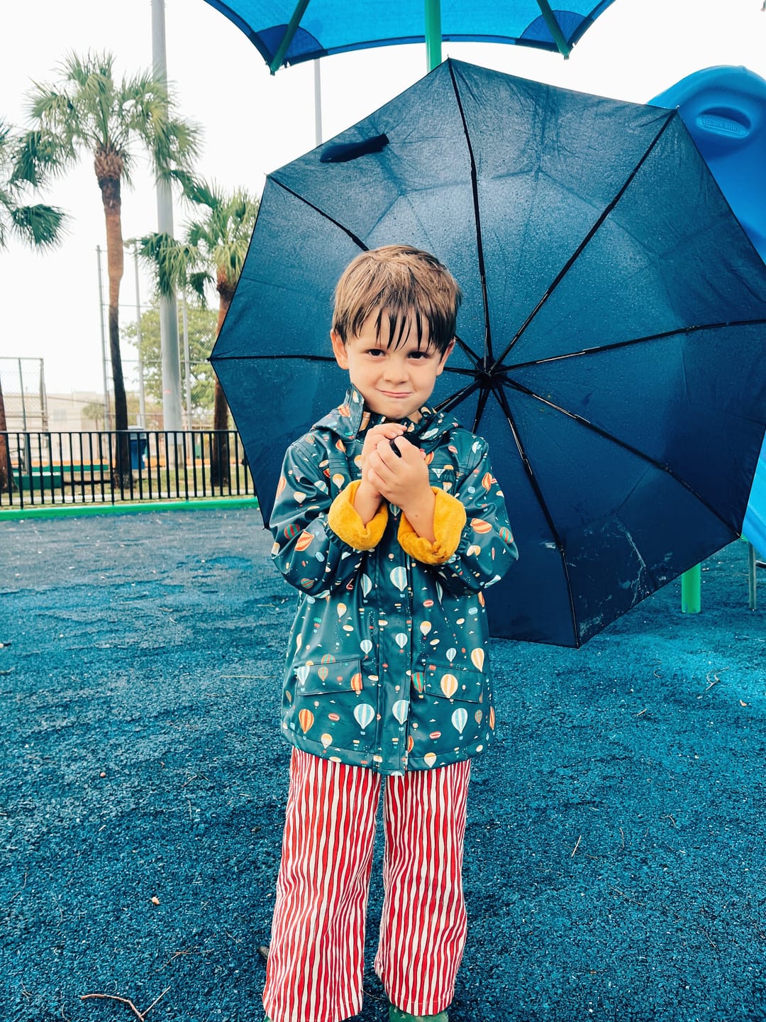 Customer photo review of Higher Ground Waterproof Lined Recycled Raincoat