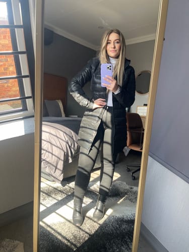 Customer photo review of Midnight Leather Classic Parka™