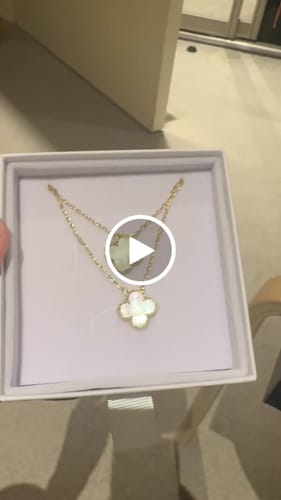 Customer video review of Camilla Necklace - Gold + White