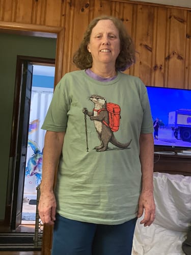 Customer photo review of Otter Backpacker T-Shirt